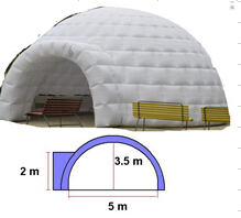 White inflatable party igloo dome