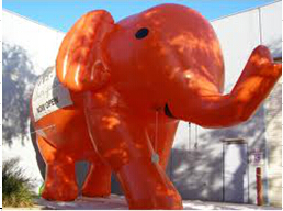 Inflatable elephant animal