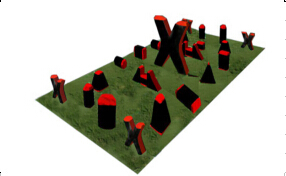 Hot sales inflatable paintball field