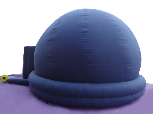 2 Rings tunnel door inflatable planetarium dome