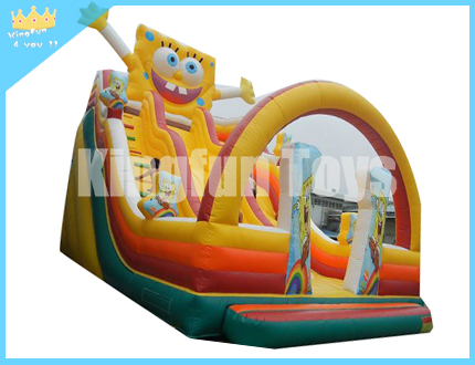 Lovely inflatable spongebob slide