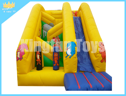 Animal inflatable jumping slide
