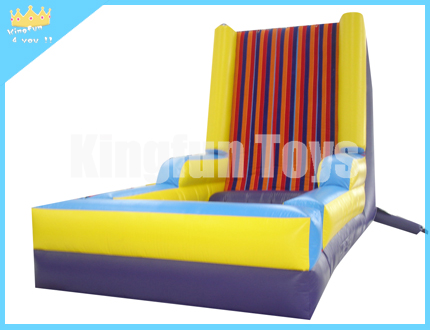 Inflatable velcro/sticky wall