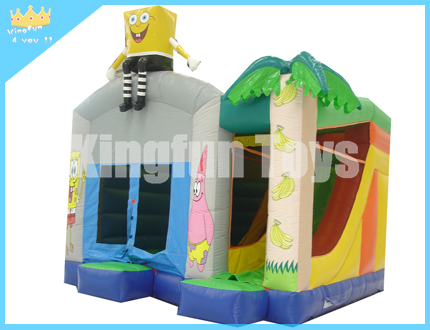 Spongebob inflatable bounce slide