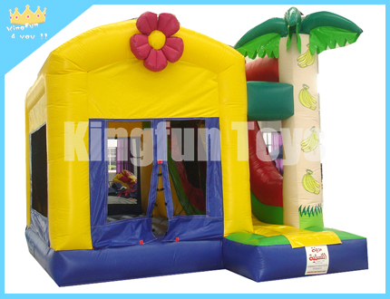 Flower inflatable jumping combo