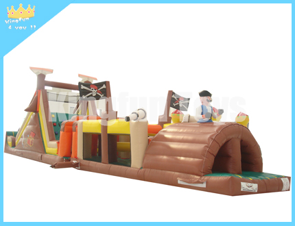 Pirate inflatable obstacle playground