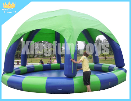 Inflatable aqua pool game