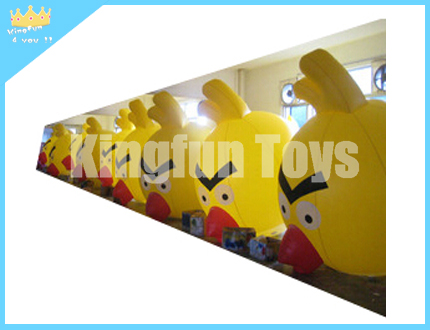 Lighted inflatable birds