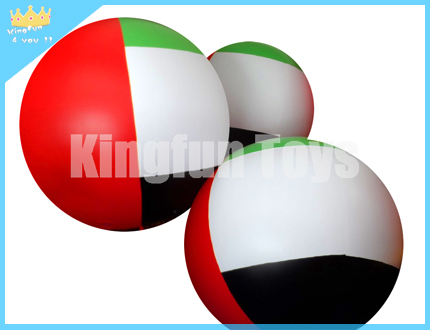 Inflatable ball with Arab flag