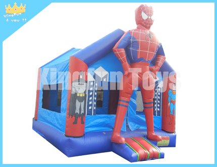 Spiderman inflatable castle