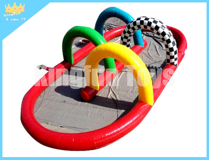 Inflatable kart race track