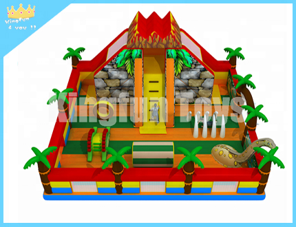 Dinosaur-Themed-Inflatable-Playground