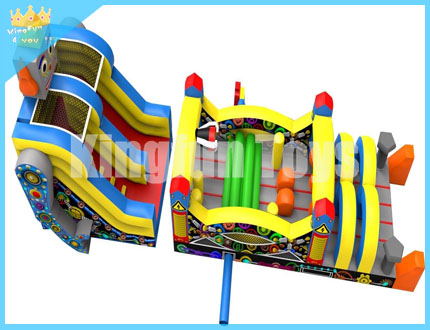 Robot inflatable obstacle
