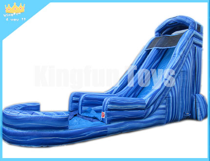 Blue water slide