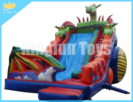 Dragon inflatable slide