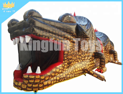Printing Crocodile-inflatable-obstacle-course