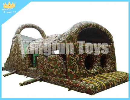 Camouflage inflatable obstacle