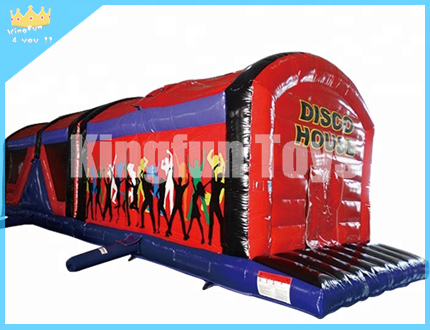 Disco house inflatable obatacle