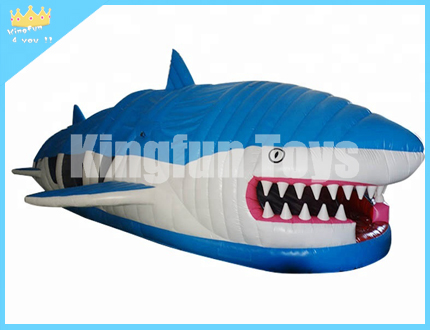 Commercial shark inflatable obstacle