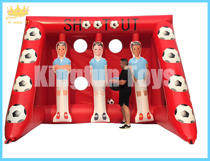 Inflatable football shoot out