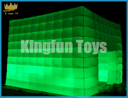 Party inflatable led cube