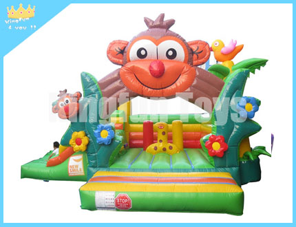 Lovely monkey inflatable combo