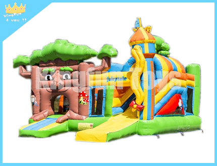 Fairytale inflatable castle bounce