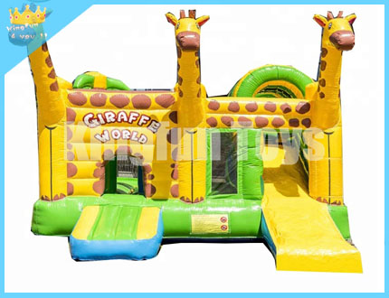 Giraffe inflatable bounce house