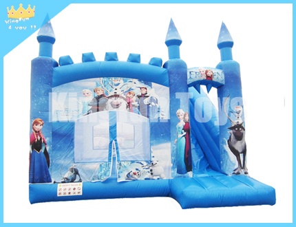 Frozen inflatable castle slide