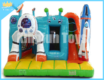 Space rocket inflatable combo
