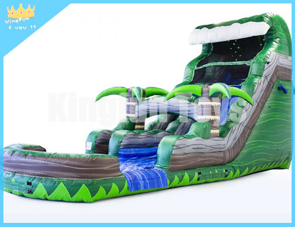 Green water slide