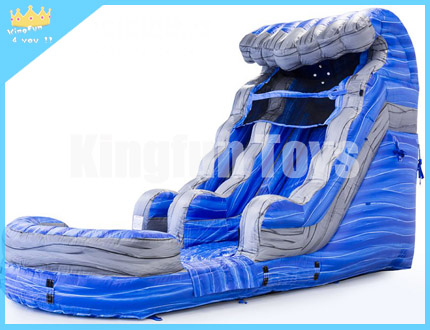 Blue wet slide