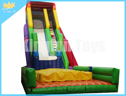 Flying inflatable slide