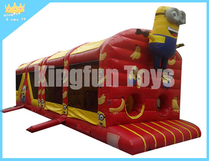 Minions inflatable obstacle course