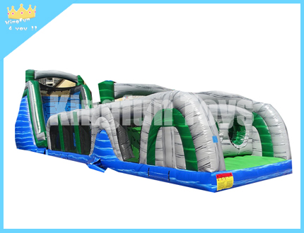 Wet inflatable water obstacle