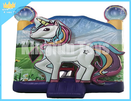 Unicorn inflatable bouncy castle