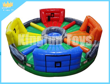 Hungry Hippo Down Inflatable Wipe Out